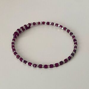 Classic Garnet Tennis Bracelet